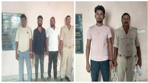 लखीसराय पुलिस और उत्पाद विभाग की संयुक्त छापेमारी, दो लग्जरी वाहनों समेत भारी मात्रा में विदेशी शराब जब्त