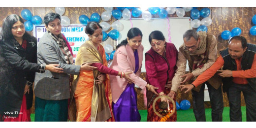आरबीबीएम कॉलेज में फेयरवेल में छात्राएं हुई पुरस्कृत