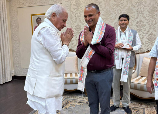 बुद्ध वर्ल्ड ग्रुप ऑफ स्कूल्स के चेयरमैन कृष्ण कुमार ने बिहार के राज्यपाल आरिफ़ मोहम्मद खान से की मुलाकात