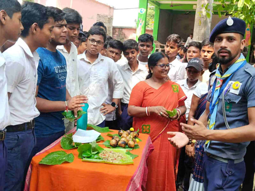 स्काउट गाइड प्रशिक्षण शिविर में राखी मेकिंग, पेंटिंग और पाक प्रतियोगिता का आयोजन