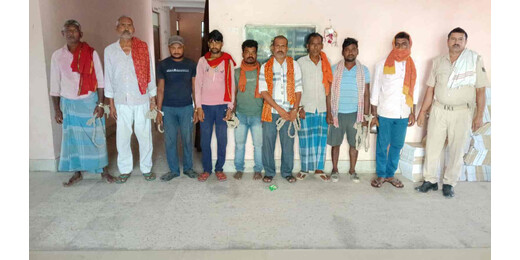 लखीसराय में शराबबंदी पर सख्ती, अलग-अलग स्थानों पर छापेमारी में कई गिरफ्तार