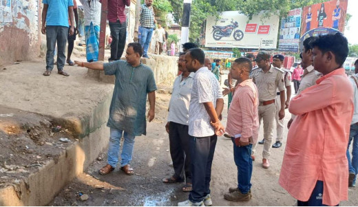 जल जमाव की समस्या दूर करने का प्रयास