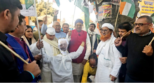 मोतिहारी में कांग्रेस ने गृहमंत्री अमित शाह का किया पुतला दहन