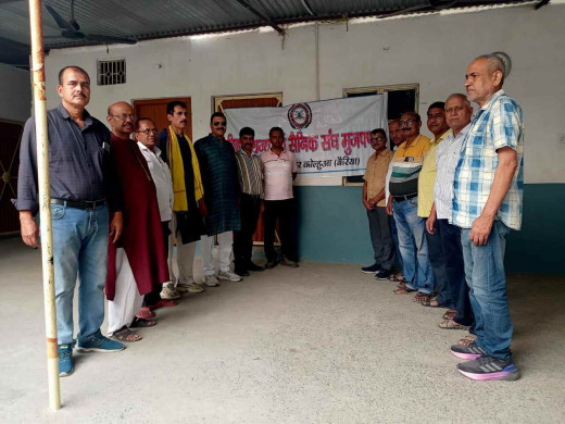 देश पहले की भावना के साथ बैरिया में पूर्व सैनिकों ने दोहराया राष्ट्र सेवा का संकल्प