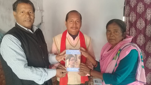 शंभु मोहन प्रसाद जननायिका सरला श्रीवास सम्मान से सम्मानित