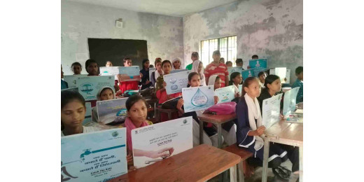 लोक कलाकार सुनील कुमार द्वारा जल संचयन को लेकर नुक्कड़ नाटक आयोजित