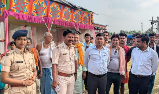पूजा पंडालों का एसडीएम नें लिया जायजा, दिया निर्देश 