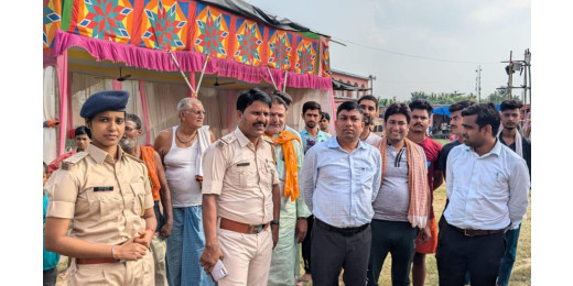 पूजा पंडालों का एसडीएम नें लिया जायजा, दिया निर्देश