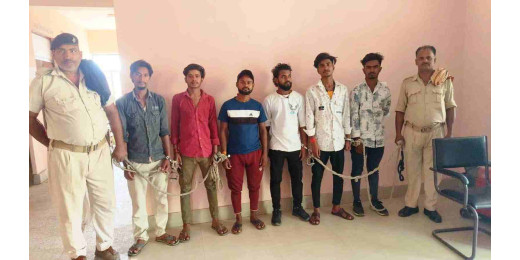 विभिन्न जगहों से छह धंधेबाज तीन शराबी गिरफ्तार