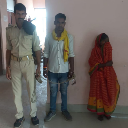 अवैध शराब मामले में महिला सहित दो गिरफ्तार 