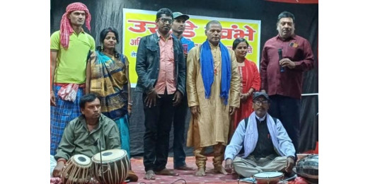 मिठनपुरा में हरिशंकर परसाई के व्यंग्य उखड़े खंभे का सफल मंचन