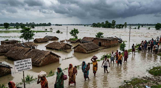 उफनती नदियों ने बढ़ाई बिहार की चिंता, 84 प्रखंडों की 514 पंचायतें प्रभावित