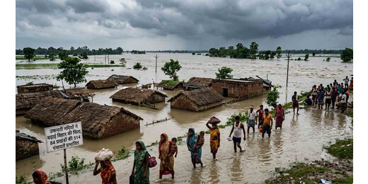उफनती नदियों ने बढ़ाई बिहार की चिंता, 84 प्रखंडों की 514 पंचायतें प्रभावित