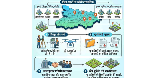 बिहार में बनने वाली हैं 6 नई सेटेलाइट टाउनशिप: ड्रोन से होगा जमीन का सर्वे, जानें किन शहरों को मिलेगा फायदा