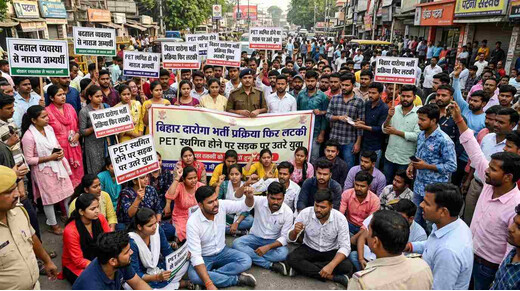 पहले धांधली, अब PET पर ब्रेक: दारोगा अभ्यर्थियों का फूटा गुस्सा, सरकार के खिलाफ खोला मोर्चा