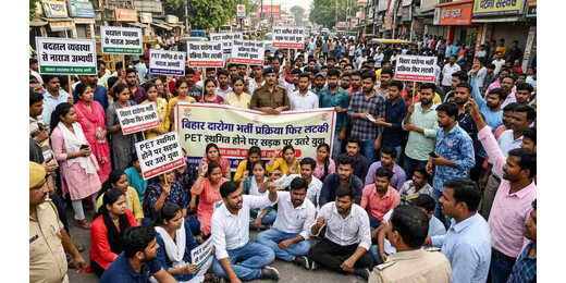 पहले धांधली, अब PET पर ब्रेक: दारोगा अभ्यर्थियों का फूटा गुस्सा, सरकार के खिलाफ खोला मोर्चा