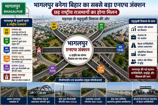 सिल्क सिटी को मिलेगी नई रफ्तार, छह राष्ट्रीय राजमार्गों का मिलन बनेगा विकास की धुरी