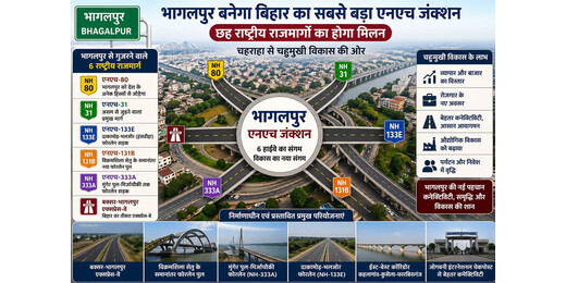 सिल्क सिटी को मिलेगी नई रफ्तार, छह राष्ट्रीय राजमार्गों का मिलन बनेगा विकास की धुरी