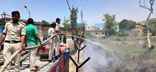 शार्ट सर्किट से बियाडा में लगी आग