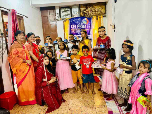 इनरव्हील क्लब मुजफ्फरपुर द्वारा नवमी पर हवन और कन्या पूजन का आयोजन