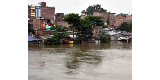 मुजफ्फरपुर में बूढ़ी गंडक का जलस्तर उफान पर, 500 झोपड़ियों में घुसा पानी 