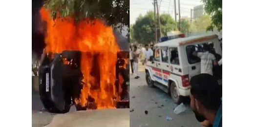 उग्र हुआ श्रमिक आंदोलन, नोएडा में तोड़फोड़ और आगजनी से हालात तनावपूर्ण