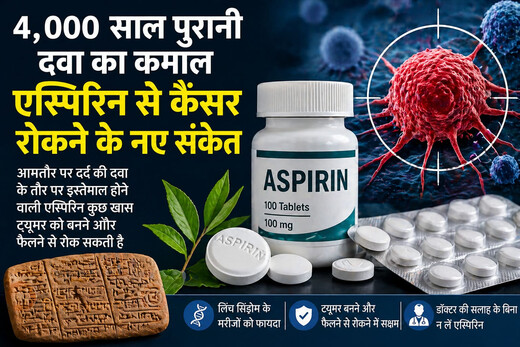 4,000 साल पुरानी दवा का कमाल, एस्पिरिन गोली से कैंसर रोकने के नए संकेत