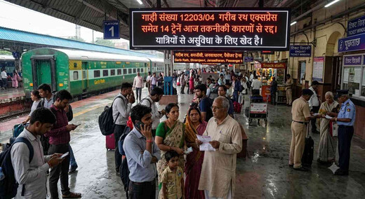 गरीब रथ समेत 14 ट्रेनें आज रद्द, रेल यात्रियों को करना होगा परेशानी का सामना