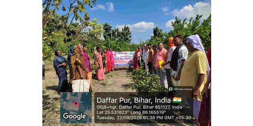लखीसराय के 100 प्रगतिशील किसान राज्य स्तरीय परिभ्रमण के लिए बेगूसराय रवाना