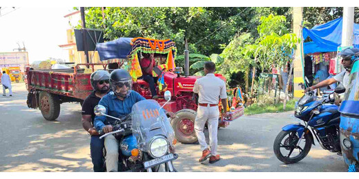 नो-एंट्री उल्लंघन पर परिवहन विभाग की कार्यवाई, पांच ट्रैक्टर जब्त