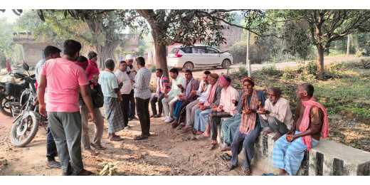 किसान दिवस पर दिधरी में बैठक, सड़क निर्माण की उठी मांग
