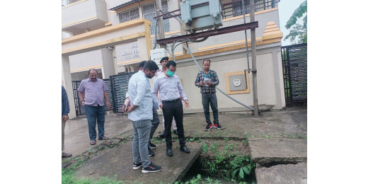 मुख्यमंत्री समग्र विकास योजना के तहत नगर आयुक्त का निरीक्षण