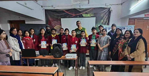 परीक्षा से पहले छात्रों को मिले सफलता के मंत्र, गो अप फाउंडेशन ने सिखाया तनाव प्रबंधन