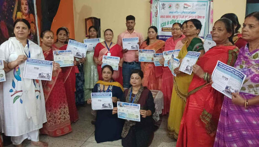 सोशल वर्कर फॉर वूमेन एम्पावरमेंट के सौजन्य से आंगनबाड़ी सेविकाओं को आपदा प्रबंधन का प्रशिक्षण