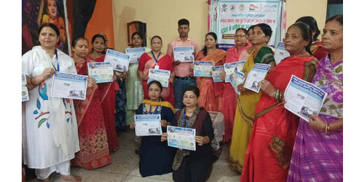 सोशल वर्कर फॉर वूमेन एम्पावरमेंट के सौजन्य से आंगनबाड़ी सेविकाओं को आपदा प्रबंधन का प्रशिक्षण