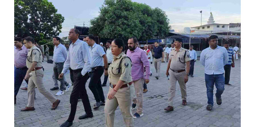 श्रावणी मेला की तैयारियां अंतिम चरण में, डीएम-एसपी ने अशोकधाम का किया निरीक्षण