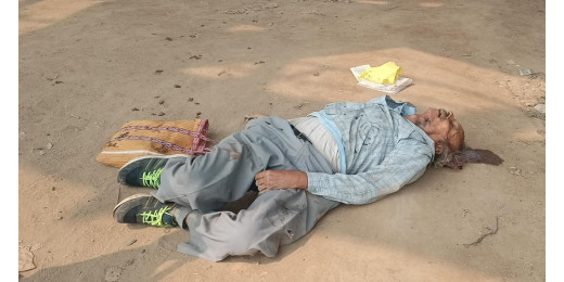 पुल से नीचे गिरने से हुई वृद्ध की मौत