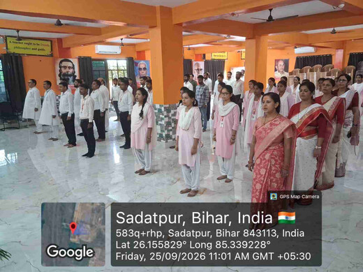 ​भारती शिक्षक प्रशिक्षण महाविद्यालय में सामूहिक 'वन्दे मातरम्' गान, भावी शिक्षकों को दिया राष्ट्रबोध का संदेश
