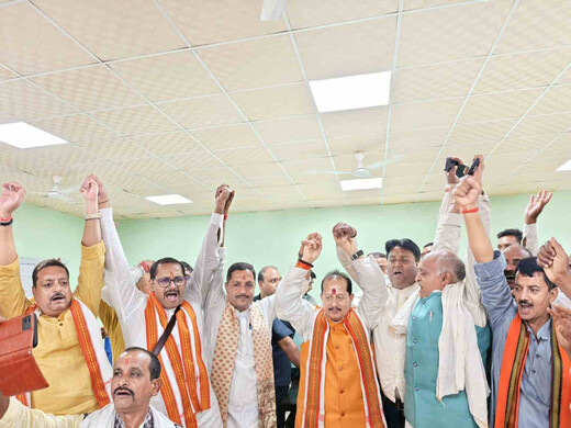 मंत्री बनने के बाद विजय सिन्हा का भव्य स्वागत, भाजपा कार्यकर्ताओं में उत्साह
