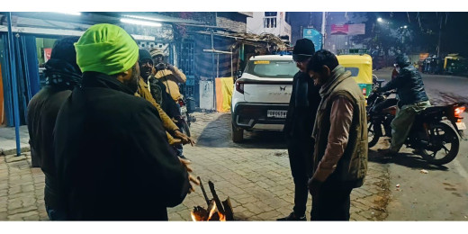 मुजफ्फरपुर नगर निगम ने की अलाव जलाने की व्यवस्था