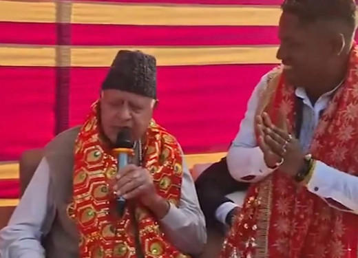 फारूक अब्दुल्ला ने गाया भजन, वीडियो हुआ वायरल