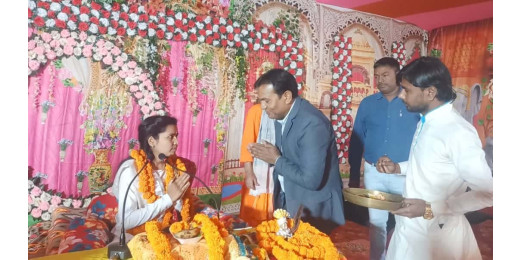 महावीर मंदिर बासुदेवपुर में श्रीमद्भागवत कथा का सात दिवसीय पाठ हुआ आरंभ