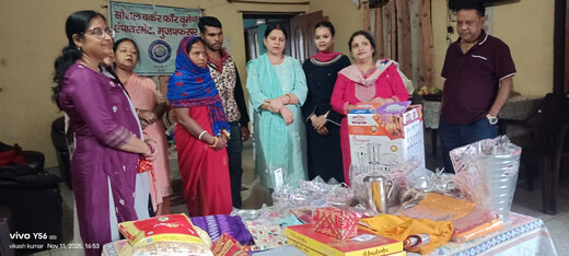 सोशल वर्कर फॉर वूमेन एंपावरमेंट संस्था ने गरीब कन्या की शादी में बढ़ाया सहयोग का हाथ