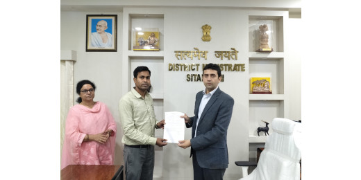 जिला हब योजना और मुख्यमंत्री नारी शक्ति योजना के तहत अस्थाई नियुक्ति पत्र का वितरण