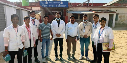 मंडल कारा में स्वास्थ्य जांच शिविर में 117 बंदियों की हुई स्वास्थ्य जांच
