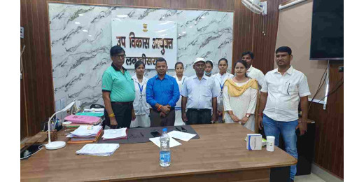 जिला समाहरणालय में सभी कर्मियों को फाइलेरिया उन्मूलन के तहत दी गई दवा
