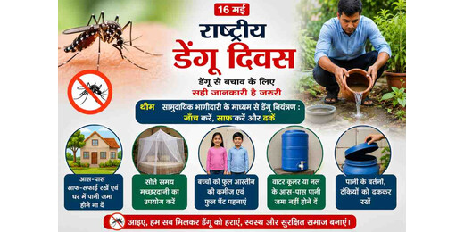 जाँच करें, साफ करें और ढकें थीम के साथ जिले में मनाया जाएगा राष्ट्रीय डेंगू दिवस