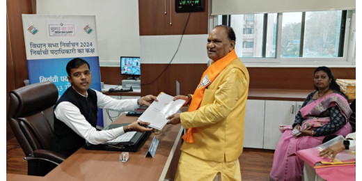 रांची विधानसभा सीट से बीजेपी प्रत्याशी सी.पी. सिंह ने दाखिल किया नामांकन