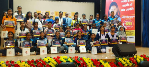 अंतर्राष्ट्रीय महिला दिवस पर नायिका सम्मान से नवाजी गई 32 बच्चियां