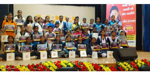अंतर्राष्ट्रीय महिला दिवस पर नायिका सम्मान से नवाजी गई 32 बच्चियां